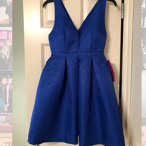 minuet blue cocktail dress NEW W TAGS